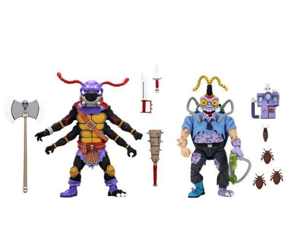 NECA TMNT Cartoon 2 Pack Antrax & Scumbag
