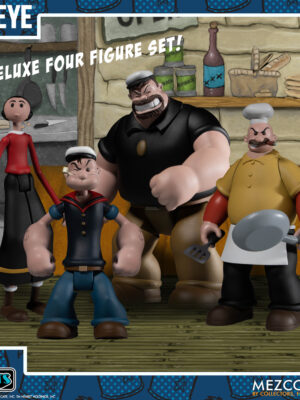 Mezco 5 Points Popeye Deluxe Boxed Set